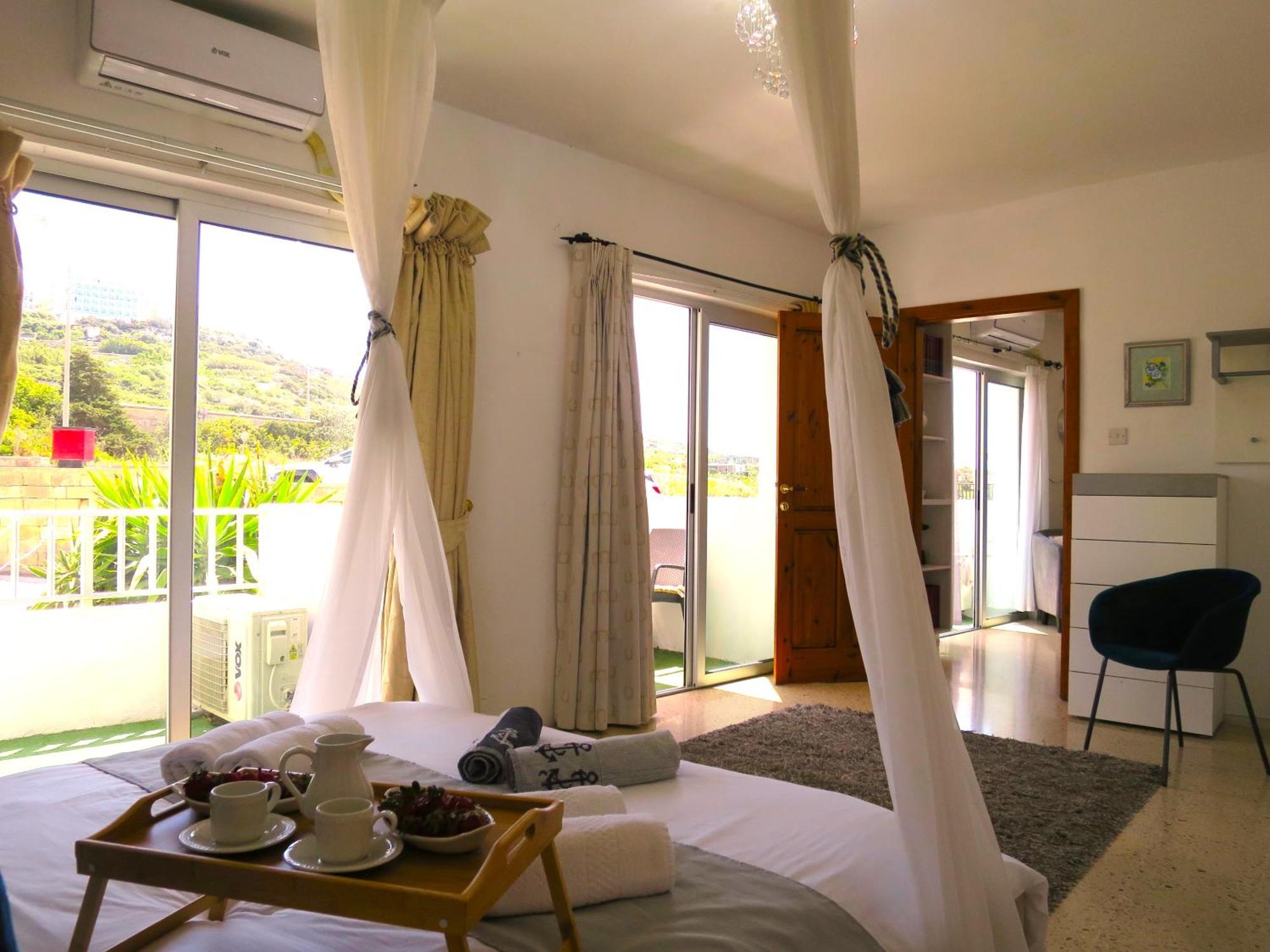 Close To Beach Unique & Cozy Apartment 3 Balconies Country Views Mellieħa Kültér fotó